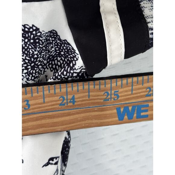 Ellandemm Women's Black White Toile Coat Jacket Zip XXXL 3x $120 - Picture 4 of 16